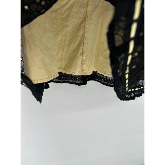 Vtg For Joseph Size 6 Black Lace Skirt Knee Length A Line Whimsigoth Dark Fairy - Picture 5 of 10